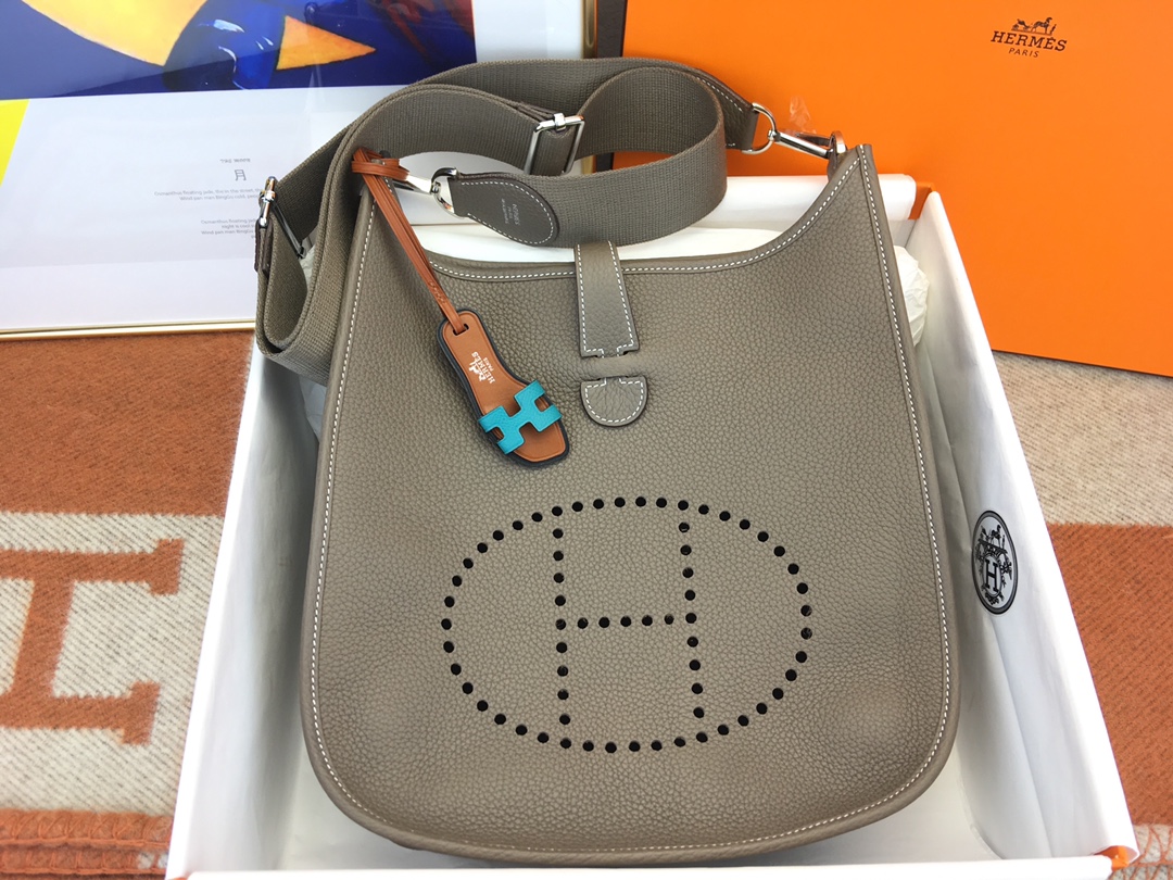 에르메스 에블린29 그레이 은장 끌레망스 가죽